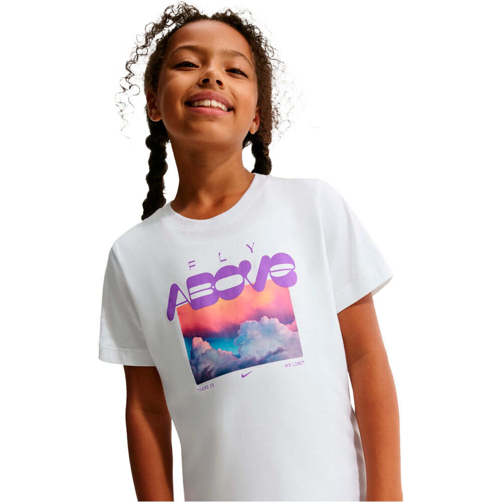 Nike camiseta manga corta niño K NSW TEE FLY ABOVE vista detalle