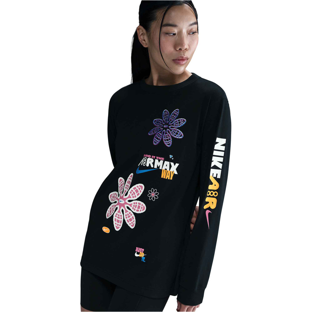 Nike camiseta manga larga mujer W NSW LS TEE AMD vista detalle