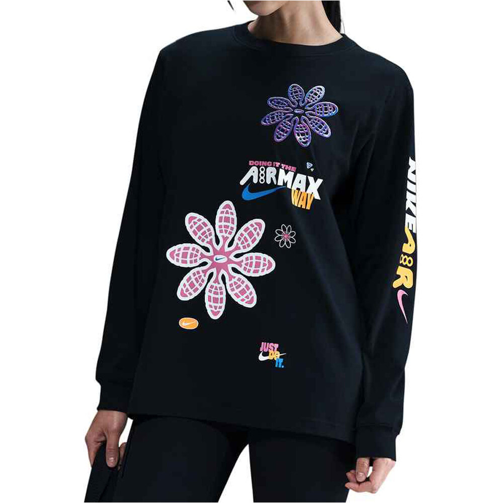 Nike camiseta manga larga mujer W NSW LS TEE AMD vista frontal