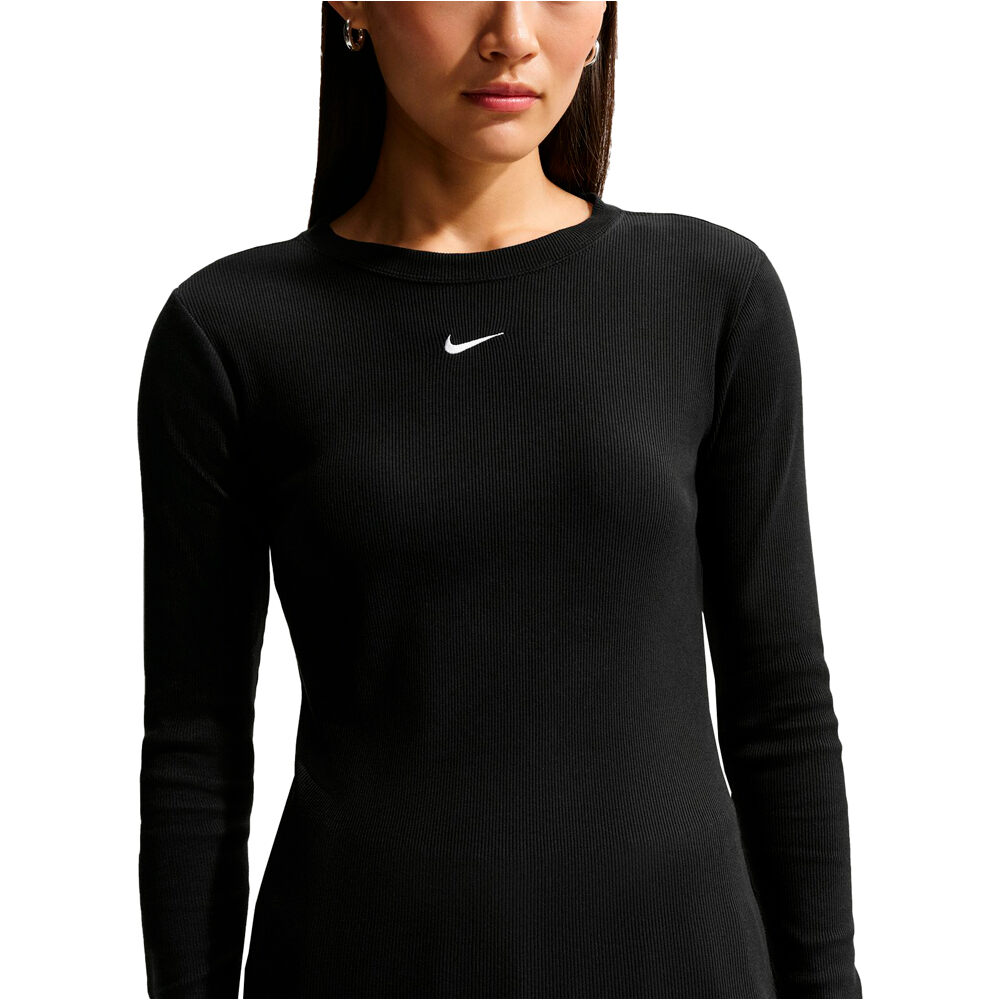 Nike camiseta manga larga mujer W NSW LS TEE RIB TIGHT vista detalle