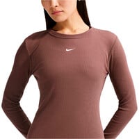 Nike camiseta manga larga mujer W NSW LS TEE RIB TIGHT vista detalle