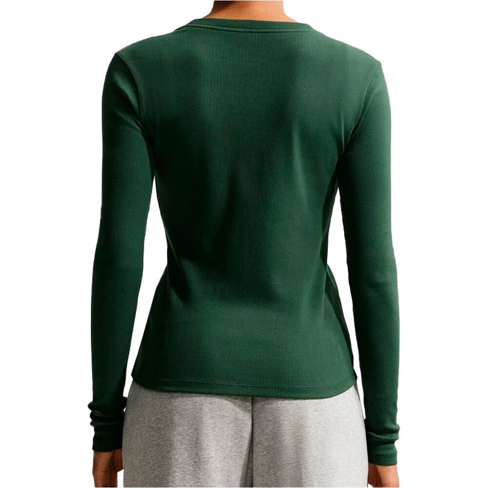 Nike camiseta manga larga mujer W NSW LS TEE RIB TIGHT vista trasera