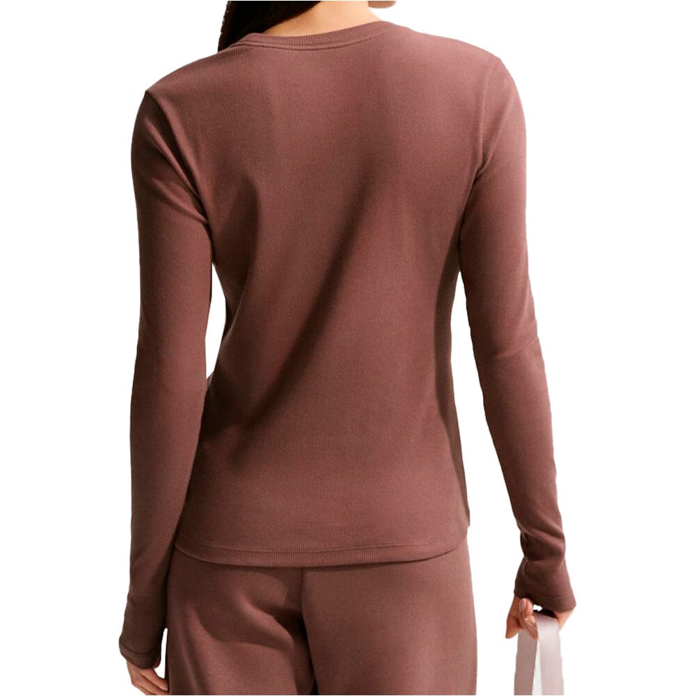 Nike camiseta manga larga mujer W NSW LS TEE RIB TIGHT vista trasera