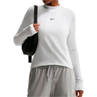 Nike camiseta manga larga mujer W NSW NK CHLL KNT MOCK TEE vista frontal