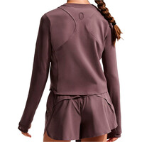 Nike camiseta manga larga niña G NK MAVN DF RIBBED LS TOP vista trasera