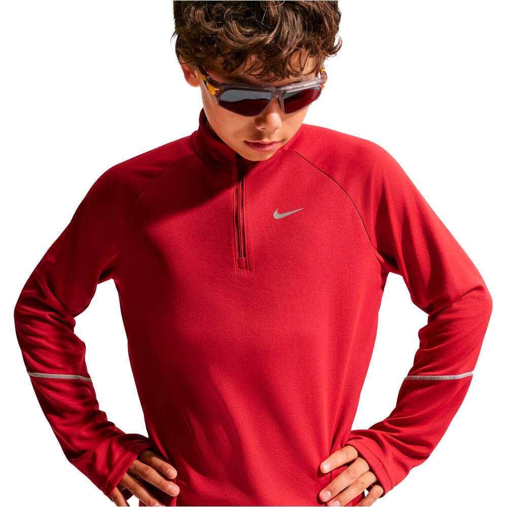 Nike camiseta manga larga niño K NK DF MILER HZ TOP vista detalle