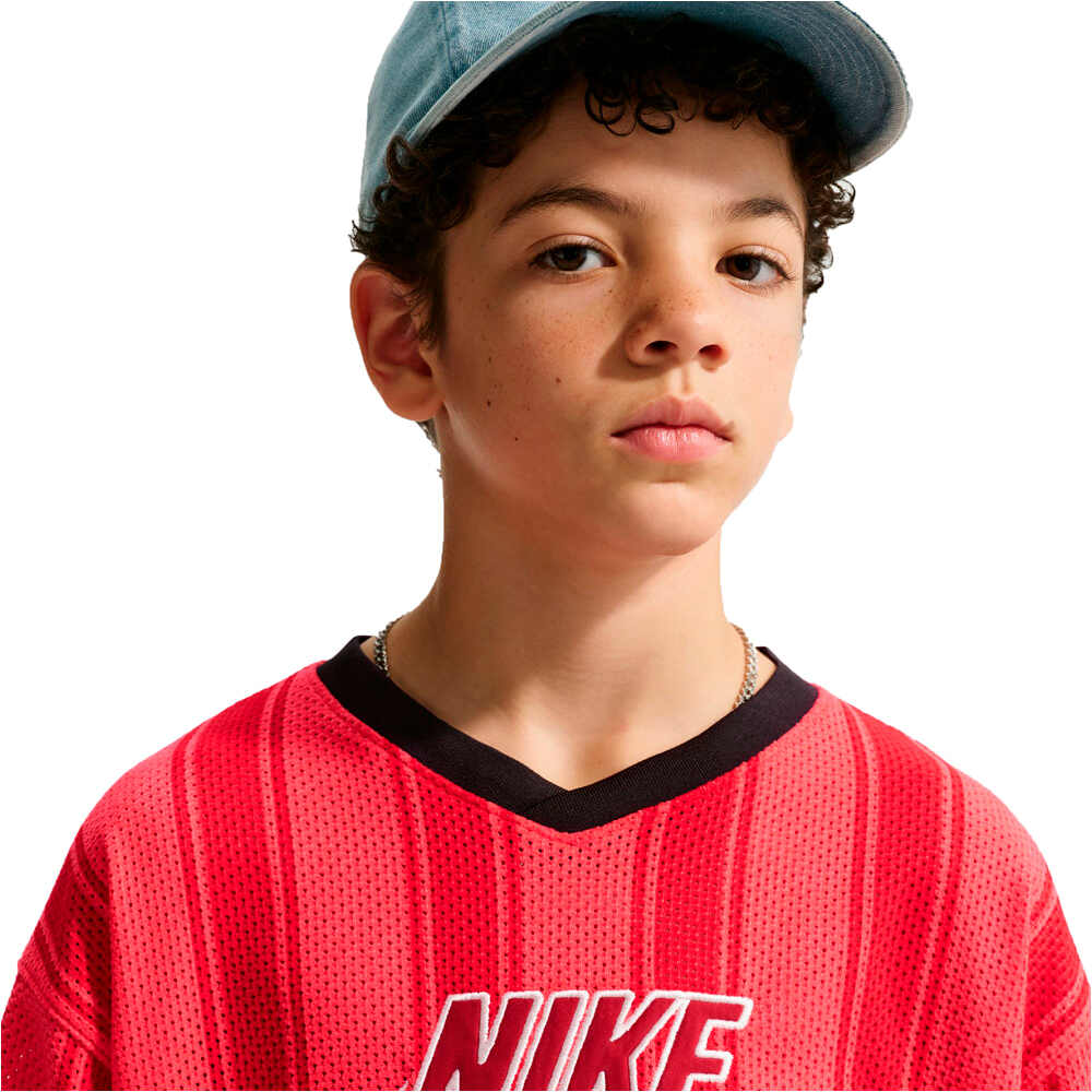 Nike camiseta manga larga niño K NSW MESH JERSEY LS TOP vista detalle