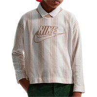 Nike camiseta manga larga niño K NSW MESH JERSEY LS TOP vista trasera