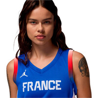 Nike camiseta oficial baloncesto FRA W NK LMTD JSY RD BLK O 24 vista detalle