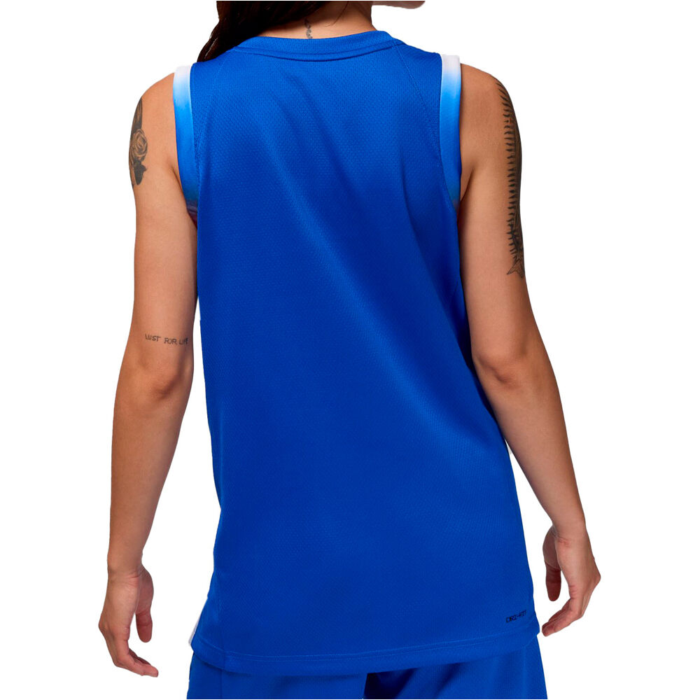 Nike camiseta oficial baloncesto FRA W NK LMTD JSY RD BLK O 24 vista trasera