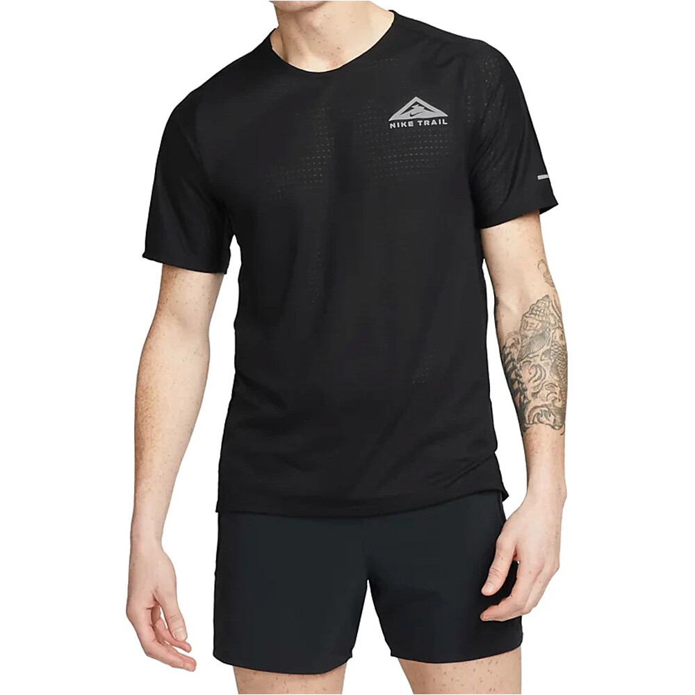 Nike camiseta técnica manga corta hombre M NK DF SOLAR CHASE SS TOP vista frontal