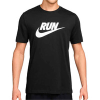 Nike camiseta técnica manga corta hombre M NK DF TEE RUN SWOOSH vista frontal