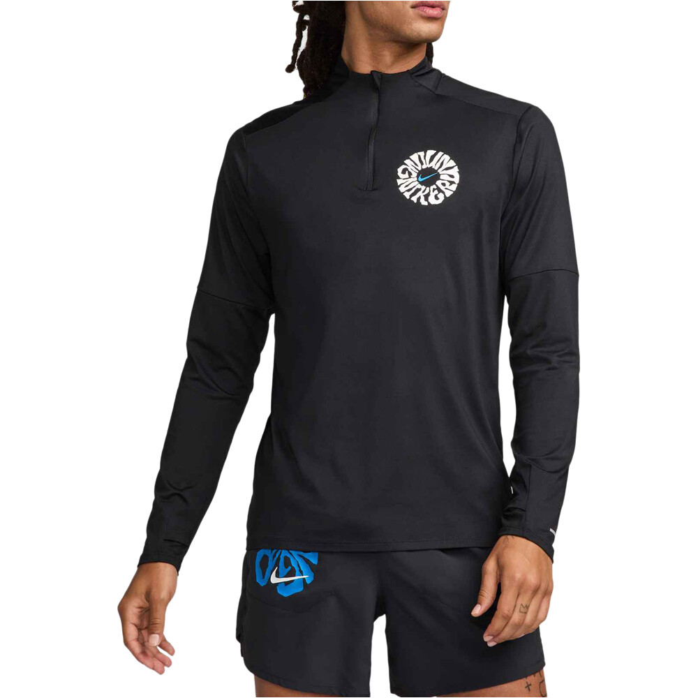 Nike camiseta técnica manga larga hombre M NK DF ELMNT RUN ENERGY HZ vista frontal