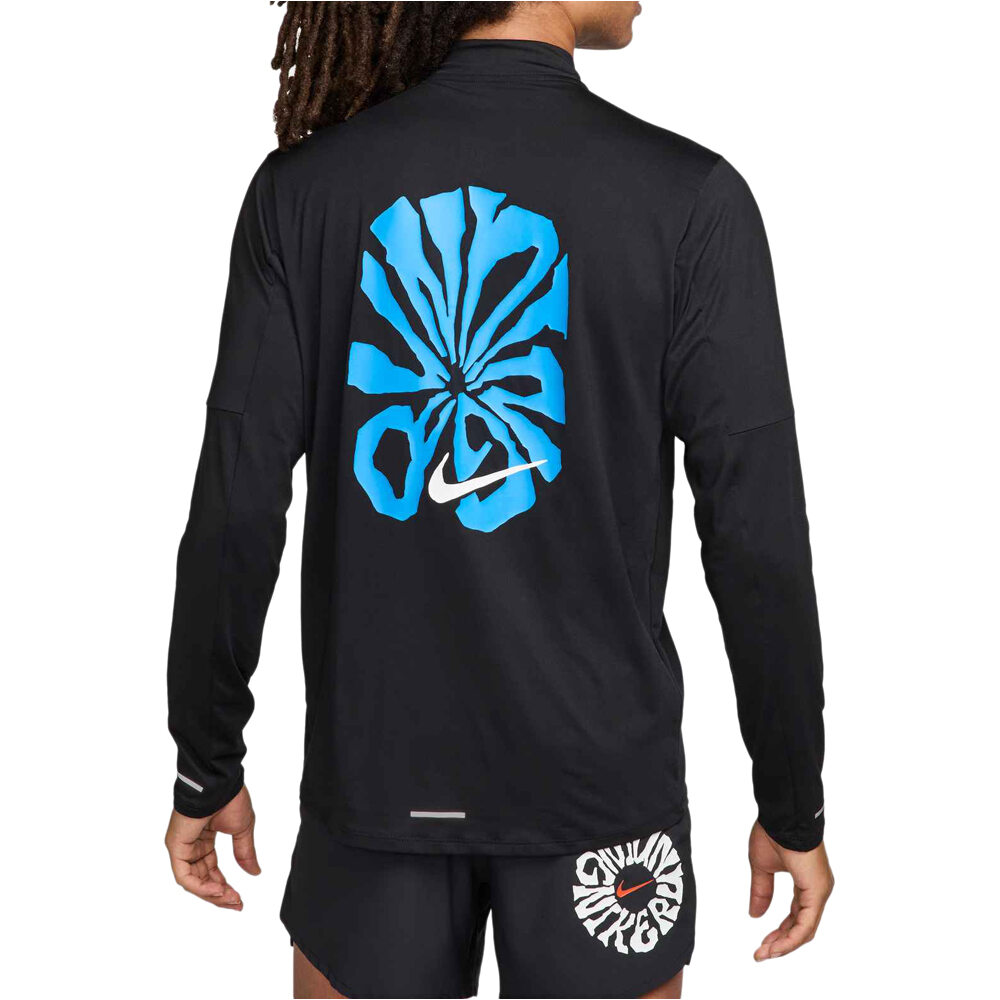 Nike camiseta técnica manga larga hombre M NK DF ELMNT RUN ENERGY HZ vista trasera
