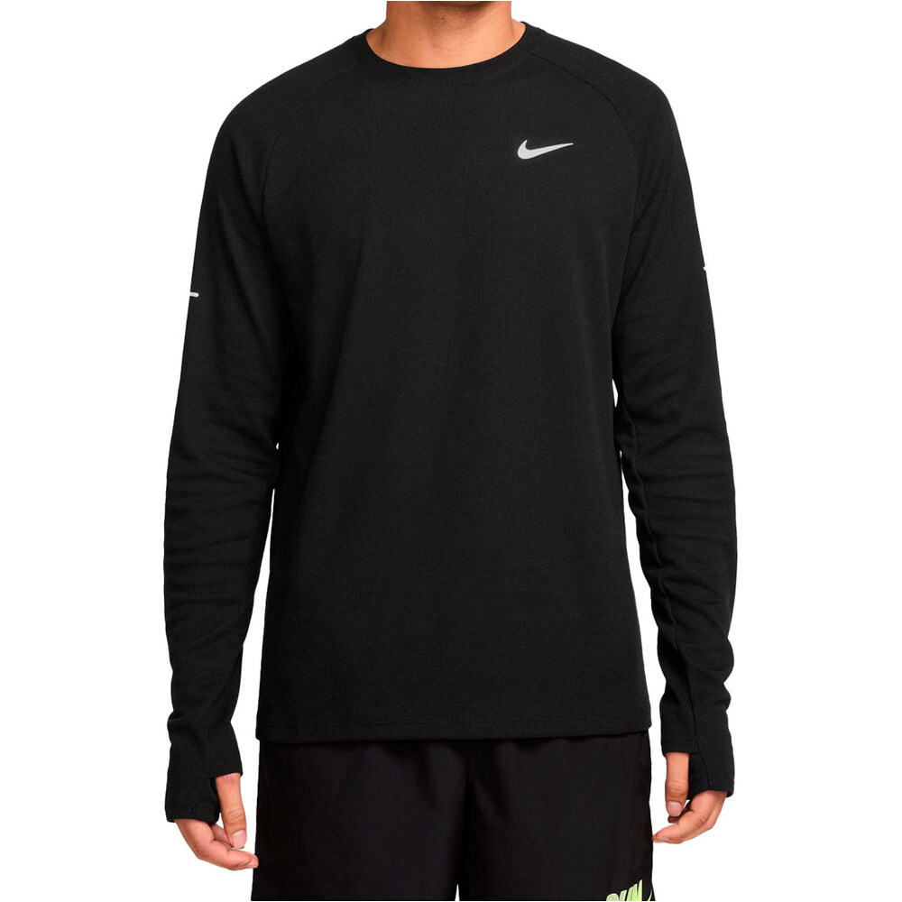 Nike camiseta técnica manga larga hombre M NK DF STRIDE WAFFLE CREW vista frontal