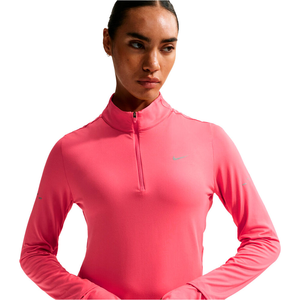 Nike camiseta técnica manga larga mujer W NK SWIFT DF UV HZ TOP vista detalle