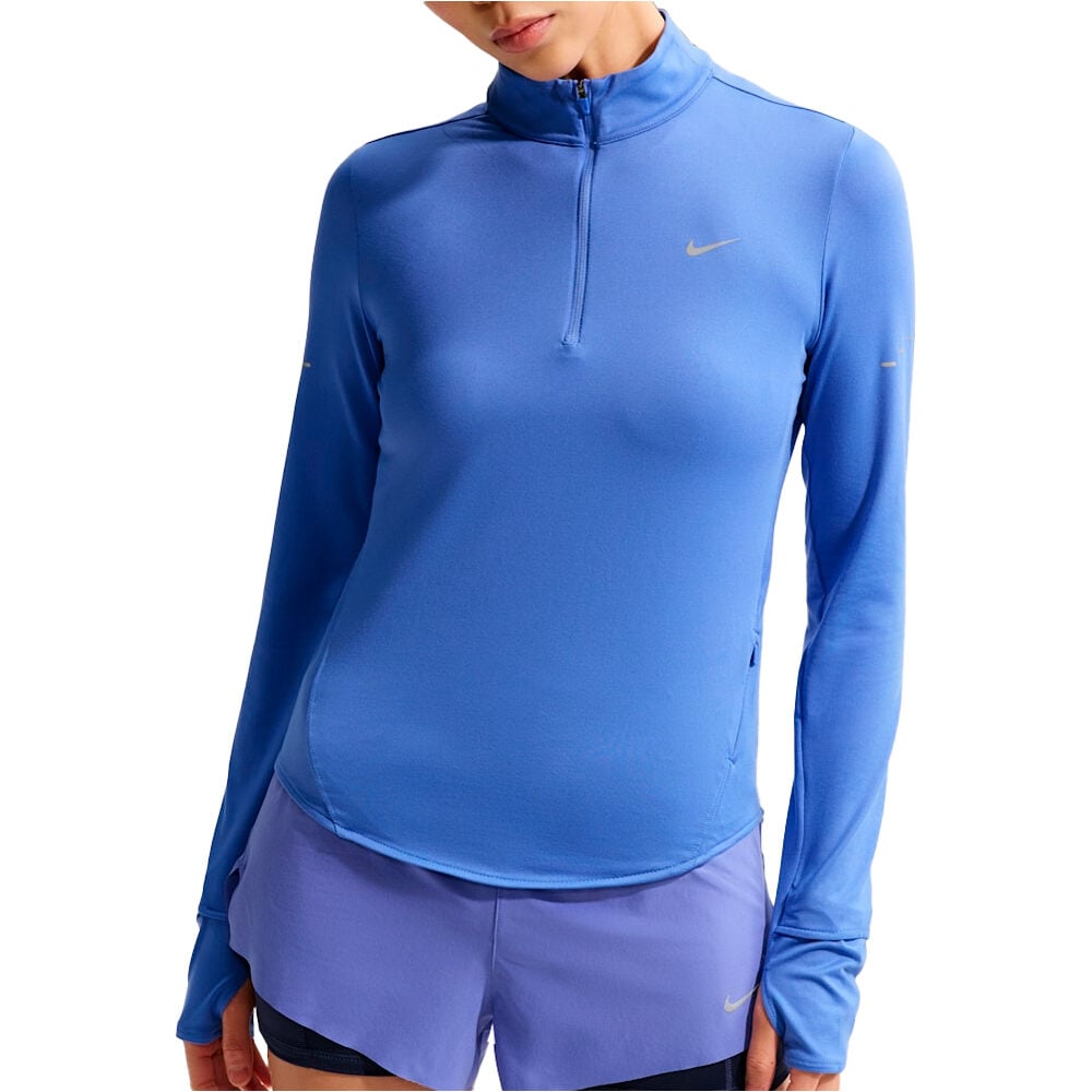 Nike camiseta técnica manga larga mujer W NK SWIFT DF UV HZ TOP vista frontal