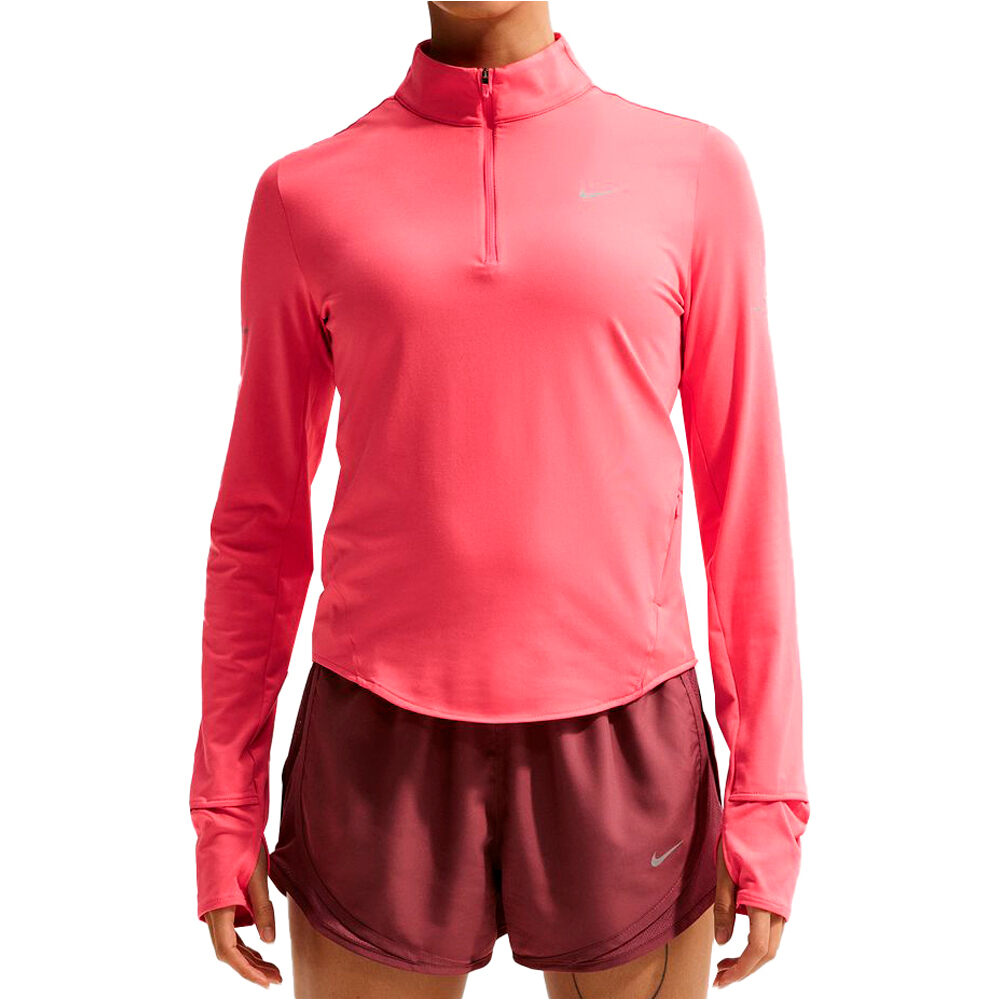 Nike camiseta técnica manga larga mujer W NK SWIFT DF UV HZ TOP vista frontal