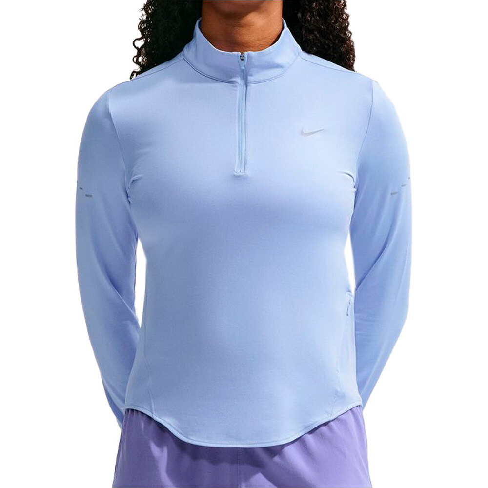 Nike camiseta técnica manga larga mujer W NK SWIFT DF UV HZ TOP vista frontal