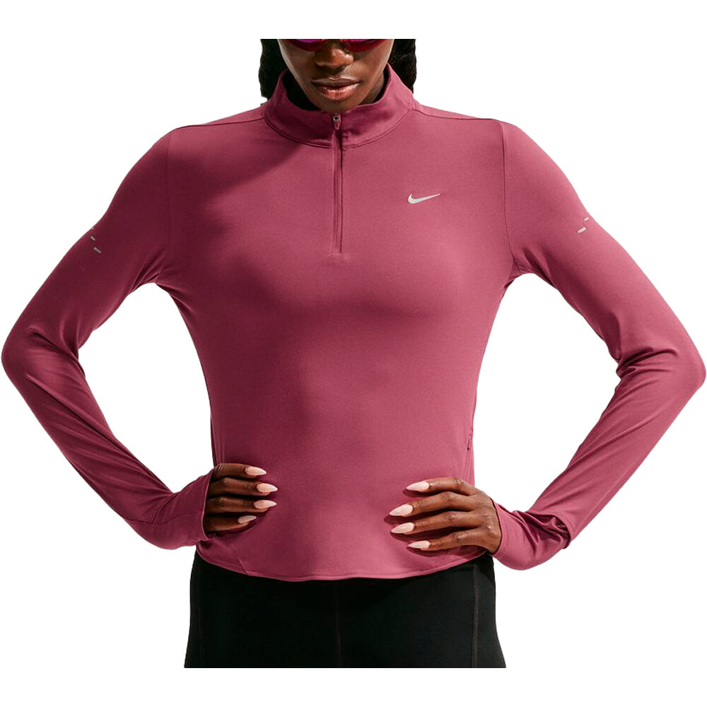 Nike camiseta técnica manga larga mujer W NK SWIFT DF UV HZ TOP vista frontal