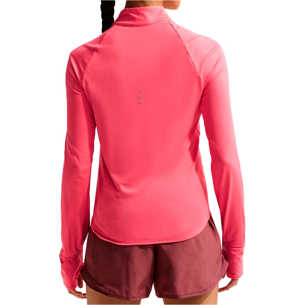 Nike camiseta técnica manga larga mujer W NK SWIFT DF UV HZ TOP vista trasera