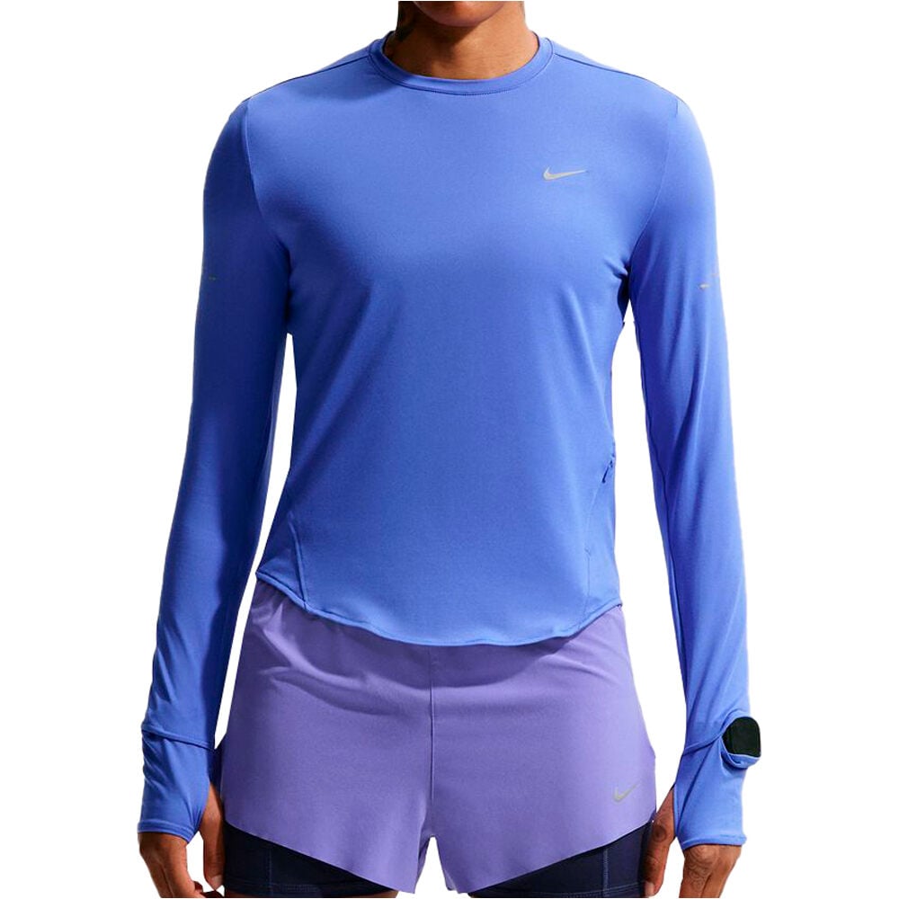 Nike camiseta técnica manga larga mujer W NK SWIFT DF UV LS CRW vista frontal