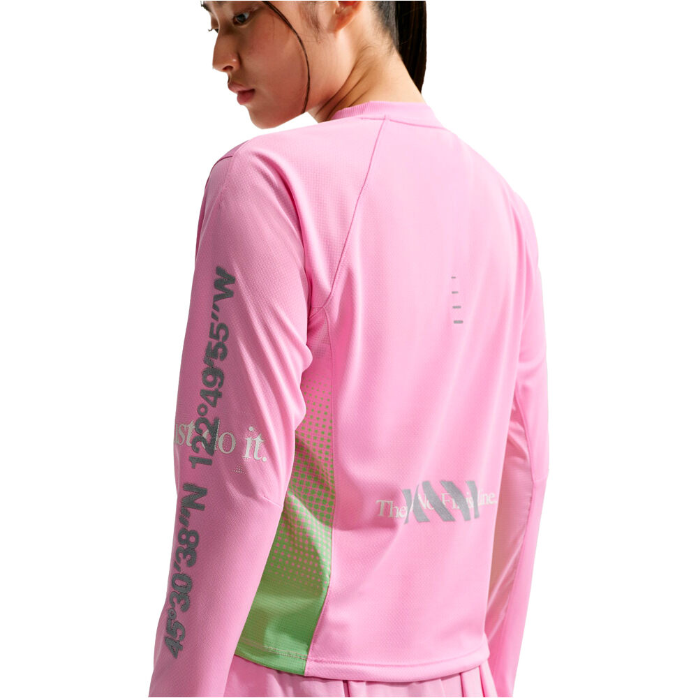 Nike camiseta técnica manga larga mujer W NK SWIFT JERSEY TOP LS NV 03