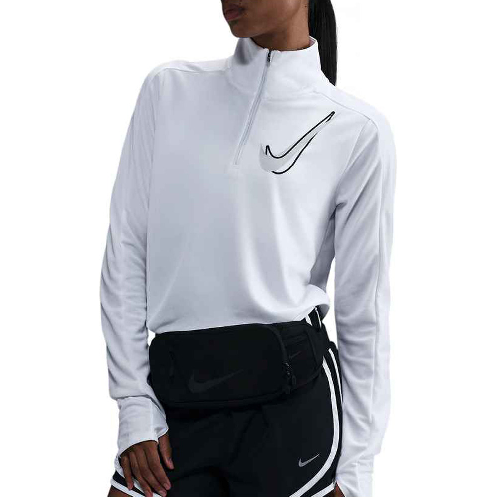 Nike camiseta técnica manga larga mujer W NK SWSH HBR HZ MID vista frontal