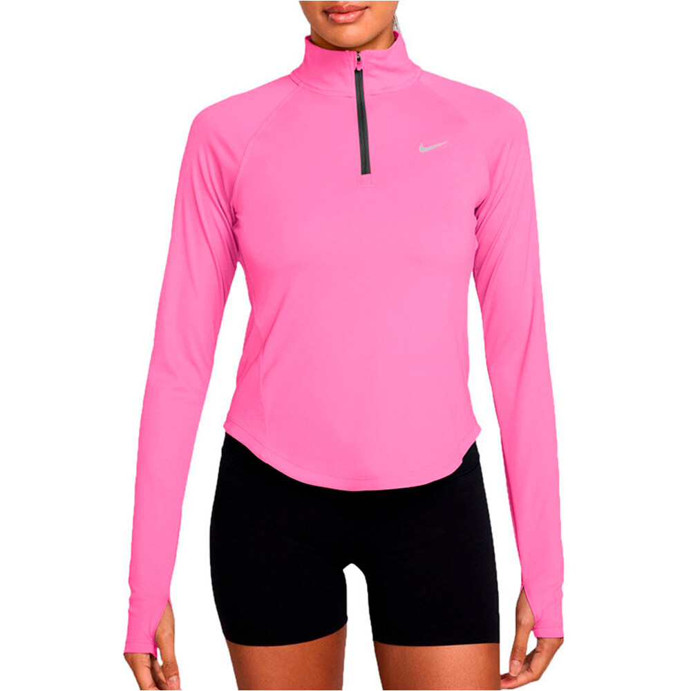 Nike camiseta técnica manga larga mujer W NK TEMPO DF HZ TP vista frontal