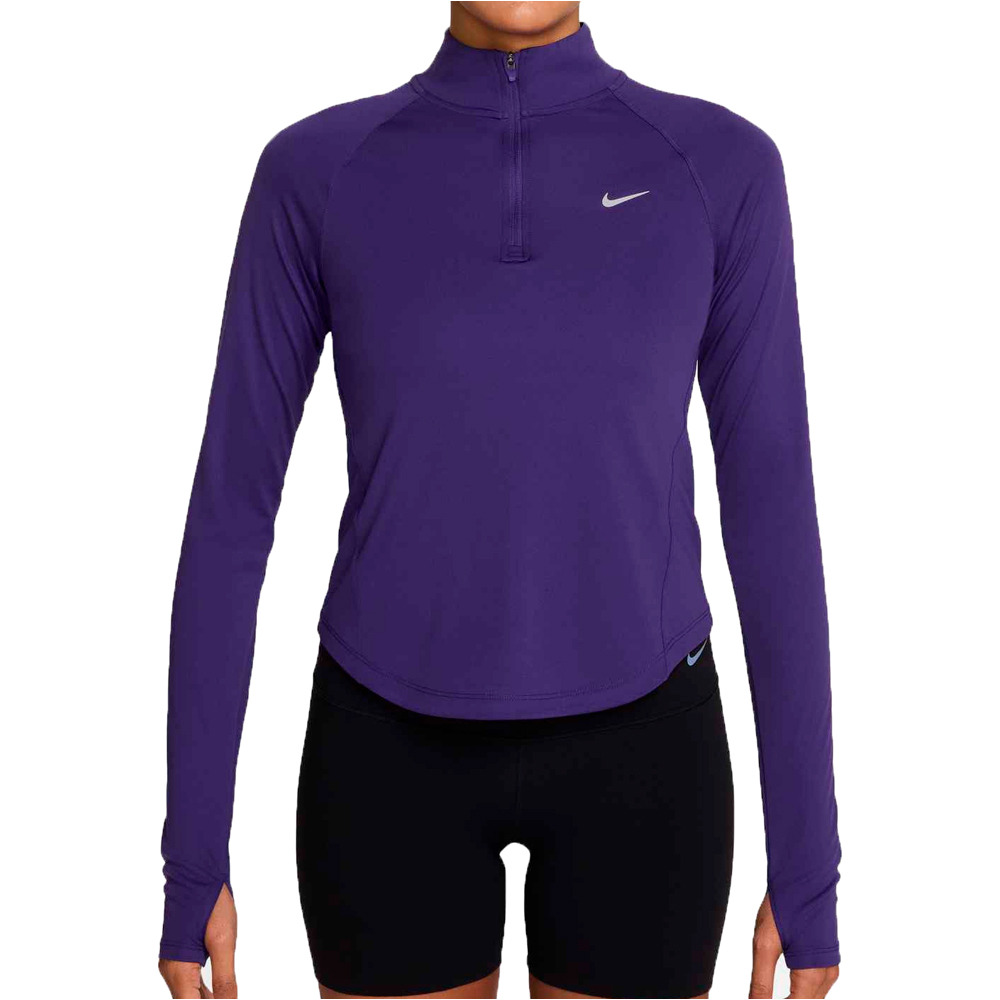 Nike camiseta técnica manga larga mujer W NK TEMPO DF HZ TP vista frontal