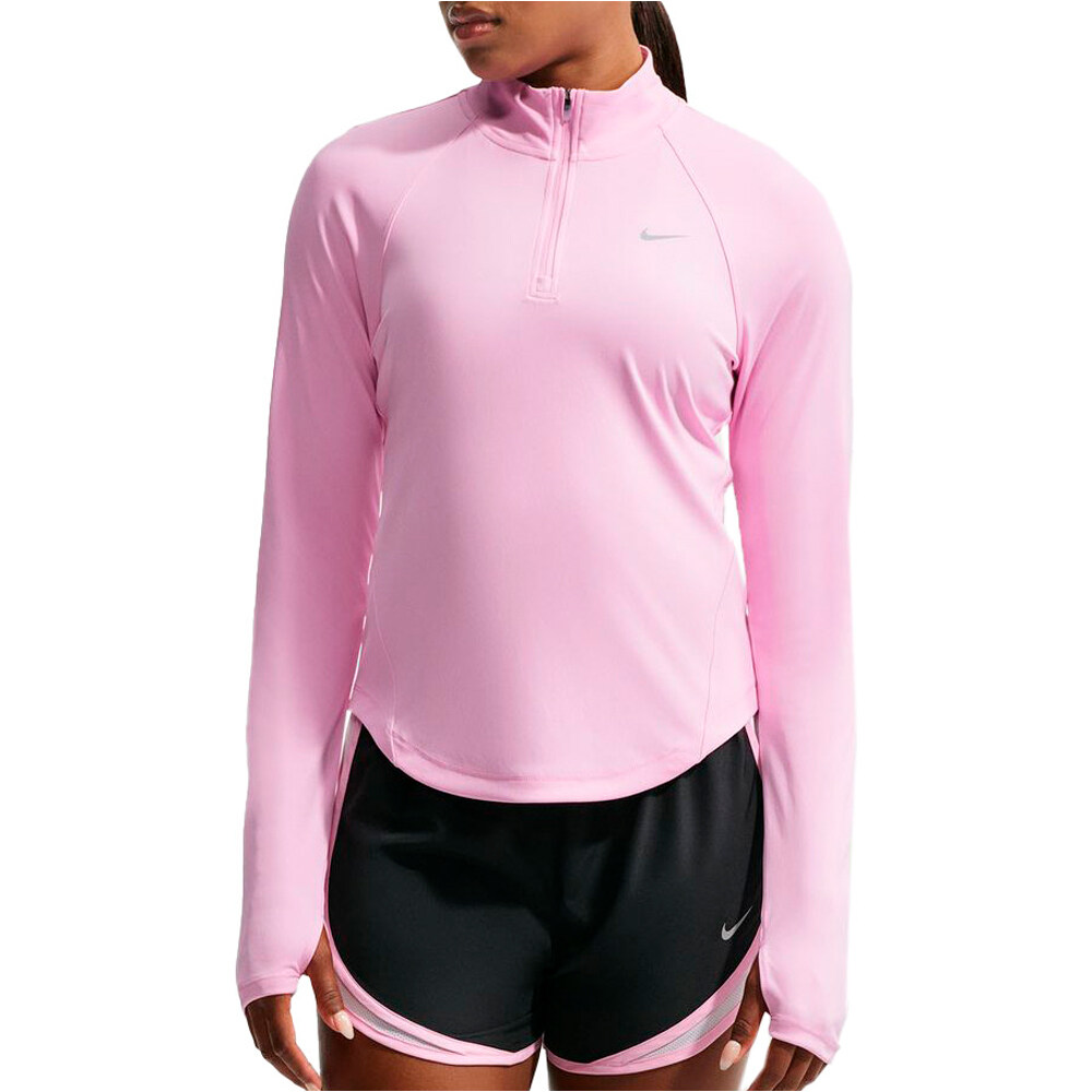 Nike camiseta técnica manga larga mujer W NK TEMPO DF HZ TP vista frontal