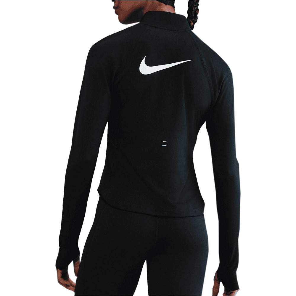 Nike camiseta técnica manga larga mujer W NK TEMPO SWSH HBR DF HZ TOP vista trasera