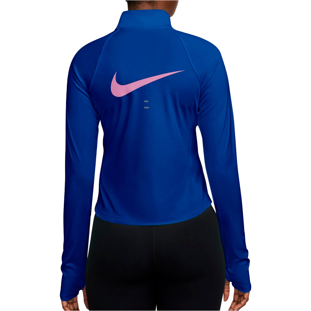 Nike camiseta técnica manga larga mujer W NK TEMPO SWSH HBR DF HZ TOP vista trasera