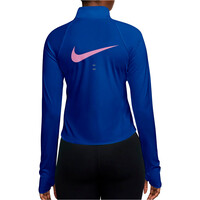 Nike camiseta técnica manga larga mujer W NK TEMPO SWSH HBR DF HZ TOP vista trasera