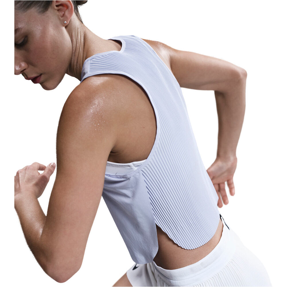 Nike camiseta técnica tirantes mujer W NK ARSWFT DFADV CROP TANK vista detalle