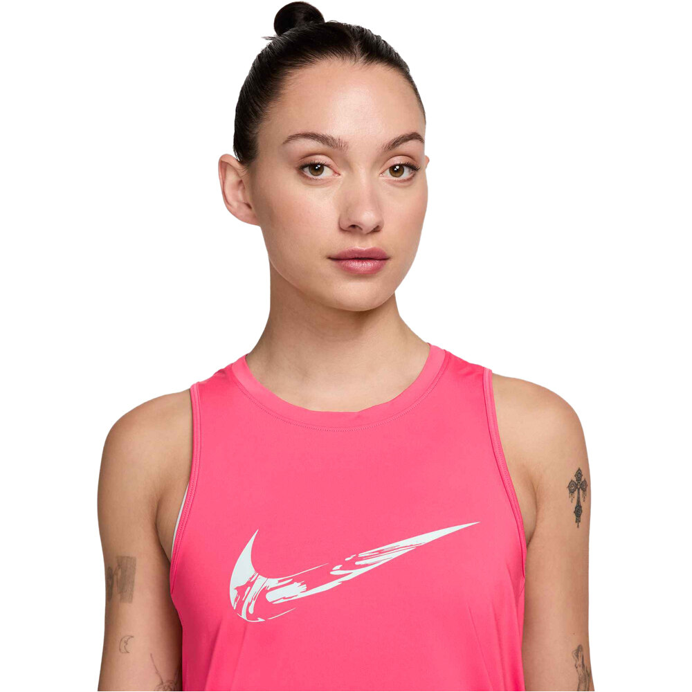 Nike camiseta técnica tirantes mujer W NK ONE SWOOSH HBR DF TANK vista detalle