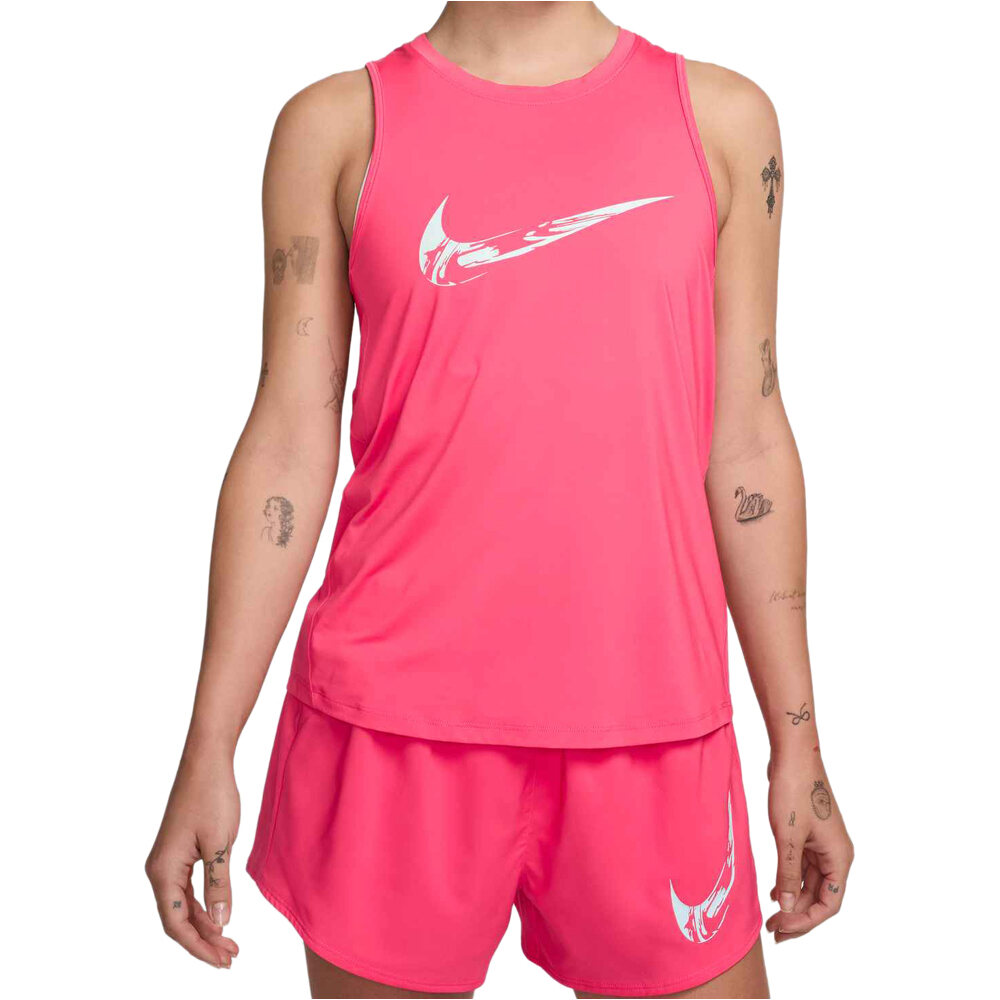 Nike camiseta técnica tirantes mujer W NK ONE SWOOSH HBR DF TANK vista frontal