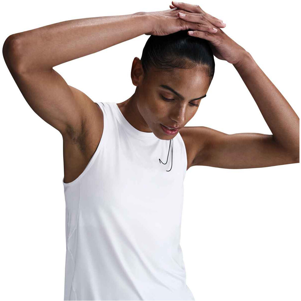 Nike camiseta técnica tirantes mujer W NK ONE SWSH HBR DF TANK vista detalle