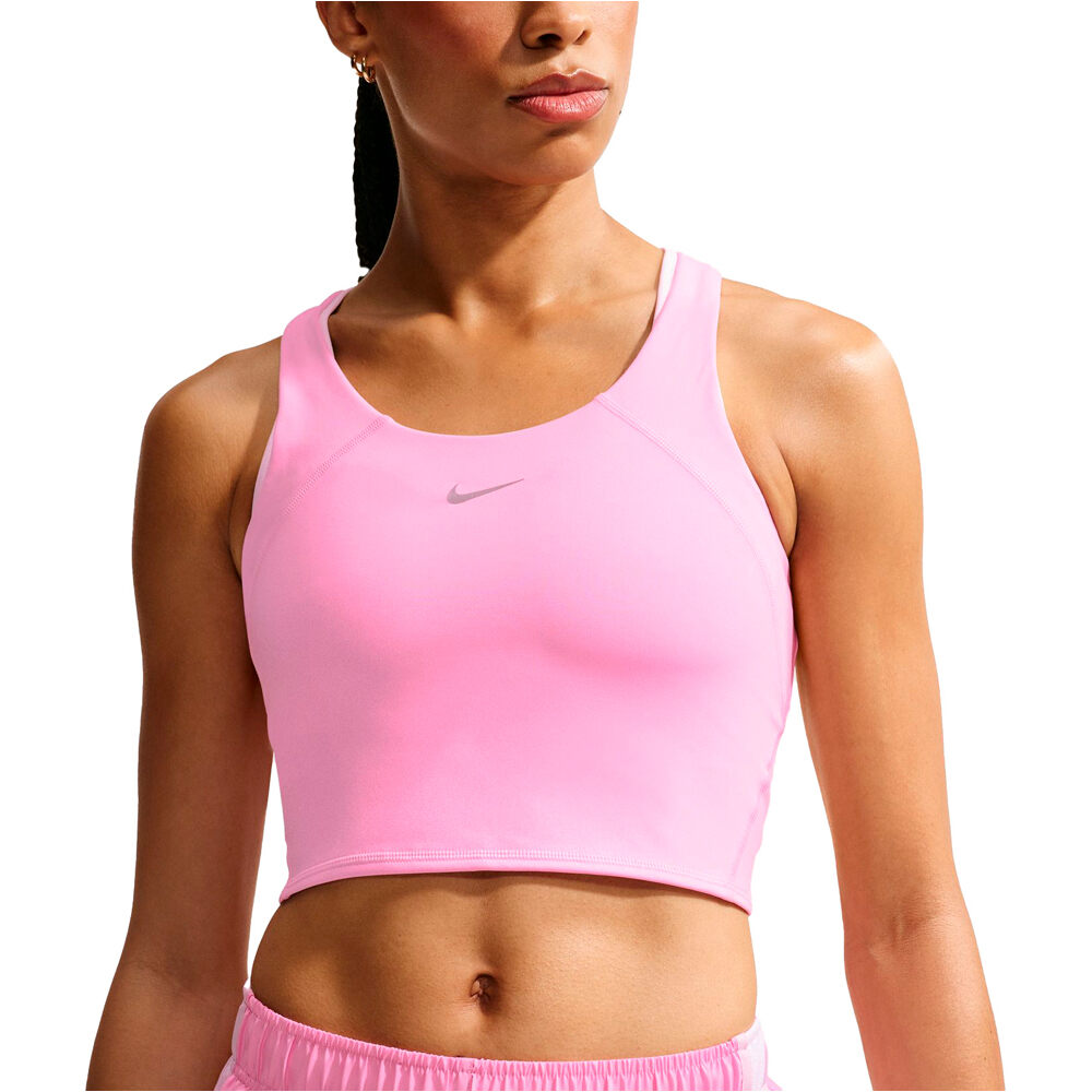 Nike camiseta técnica tirantes mujer W NK TEMPO DF MS CRP BRA TANK vista detalle