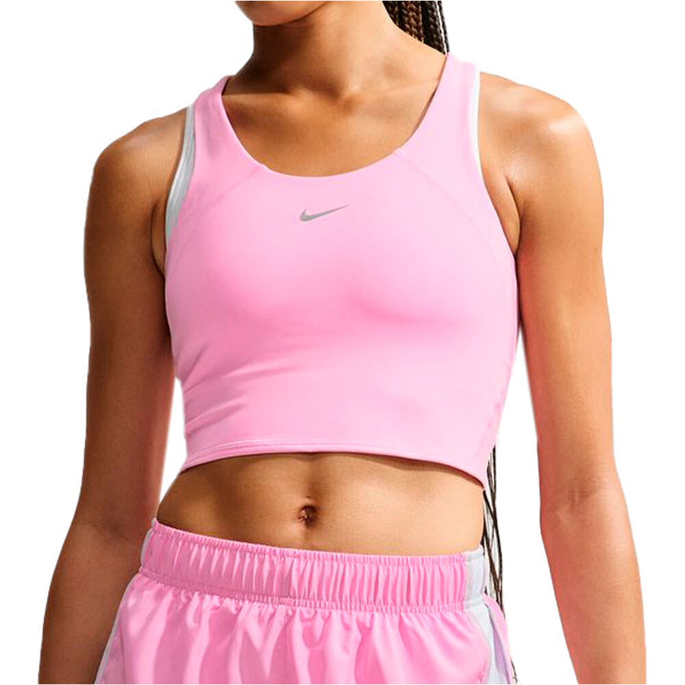 Nike camiseta técnica tirantes mujer W NK TEMPO DF MS CRP BRA TANK vista frontal