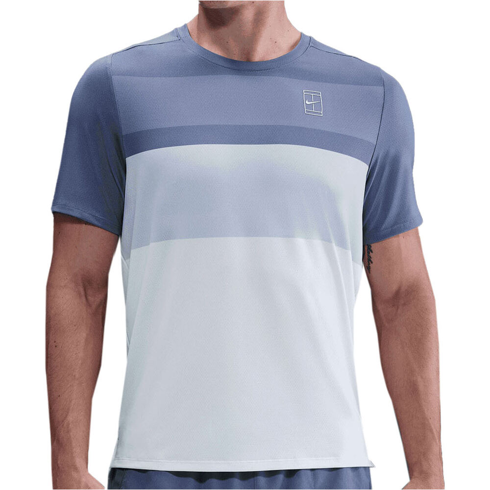 Nike camiseta tenis manga corta hombre M NKCT DF ADVTG TOP PRINT vista frontal