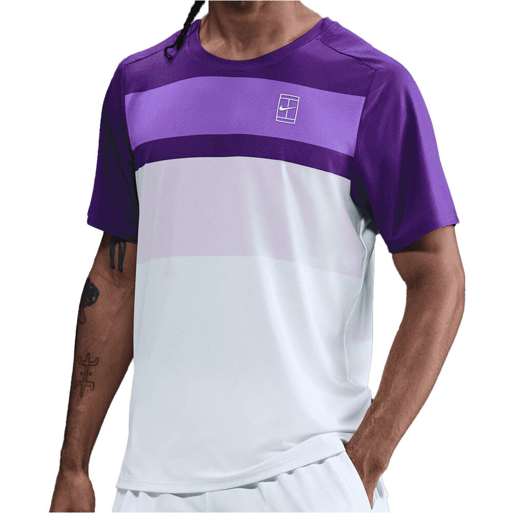 Nike camiseta tenis manga corta hombre M NKCT DF ADVTG TOP PRINT vista frontal