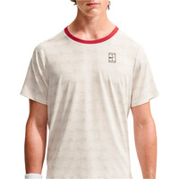Nike camiseta tenis manga corta hombre M NKCT DF ADVTG TOP PRT vista detalle