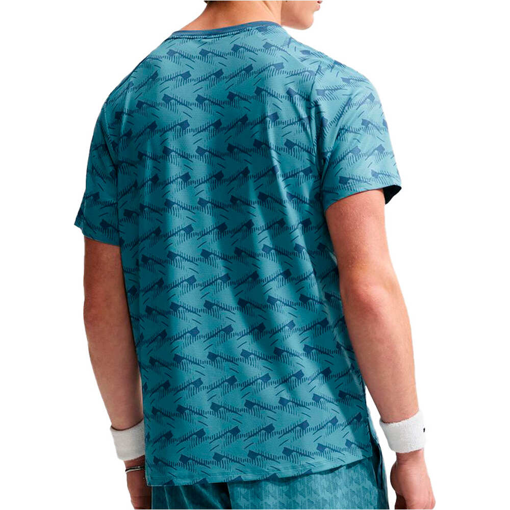 Nike camiseta tenis manga corta hombre M NKCT DF ADVTG TOP PRT vista trasera