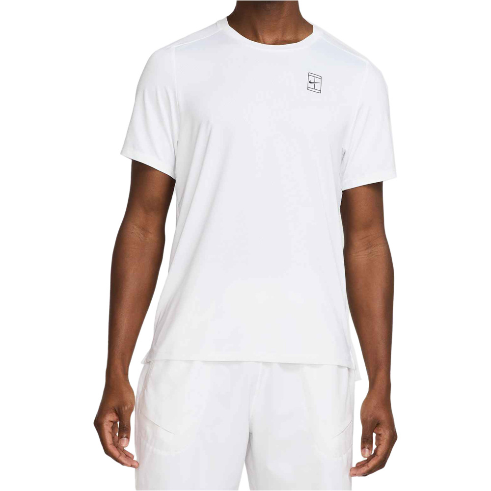 Nike camiseta tenis manga corta hombre M NKCT DF ADVTG TOP vista frontal
