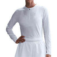 Nike camiseta tenis manga larga mujer W NKCT DF ADVTG MIDLYR vista frontal