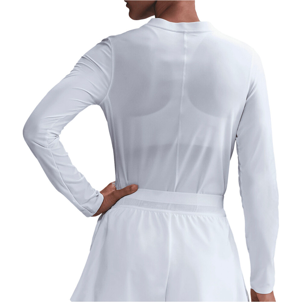 Nike camiseta tenis manga larga mujer W NKCT DF ADVTG MIDLYR vista trasera