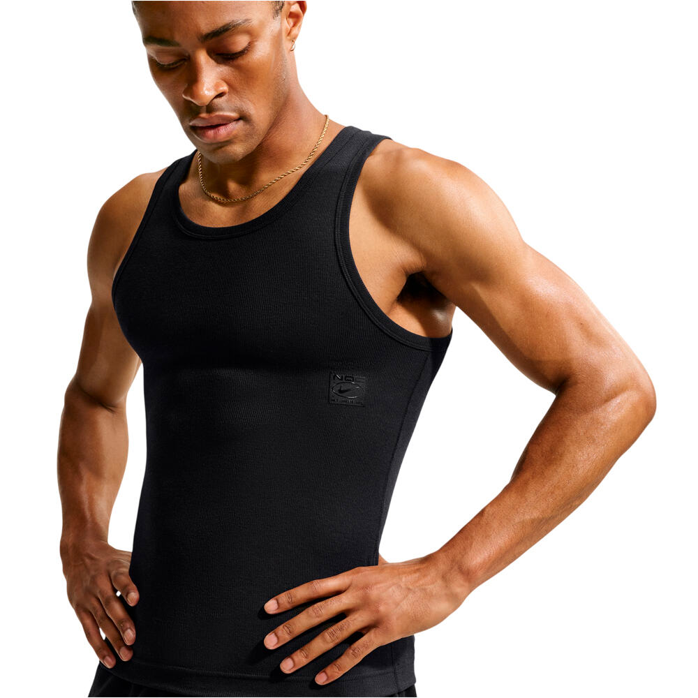 Nike camiseta tirantes fitness hombre M NK DF NAC RIB TANK vista detalle