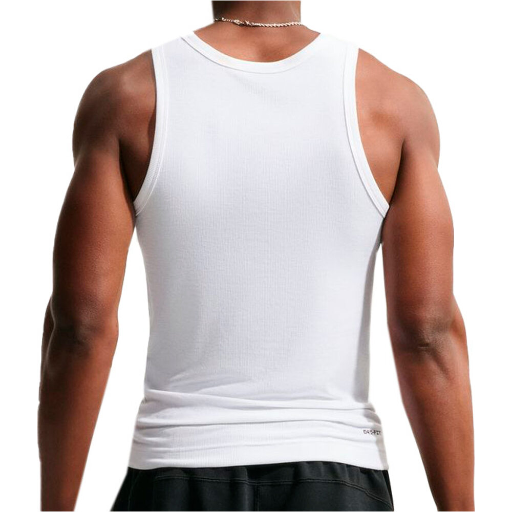 Nike camiseta tirantes fitness hombre M NK DF NAC RIB TANK vista trasera