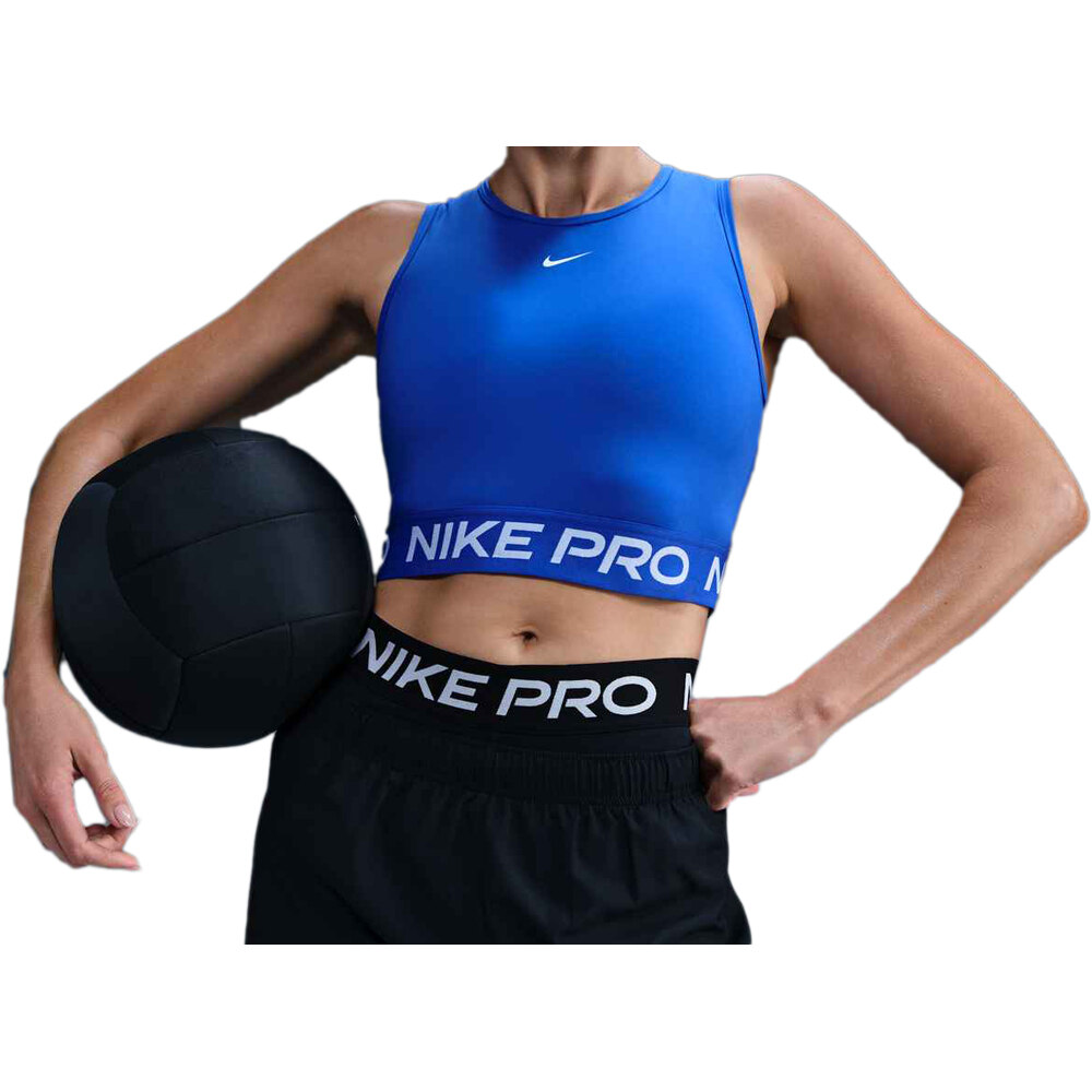 Nike camiseta tirantes fitness mujer NIKE PRO DF 365 CROP TANK vista frontal